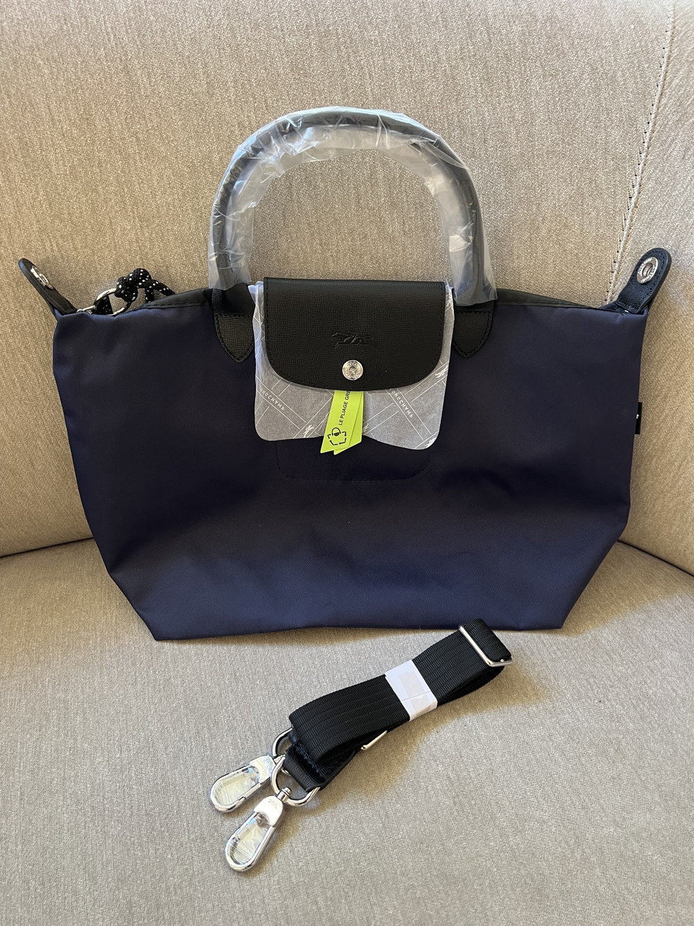 Longchamp LE PLIAGE ENERGY S HANDBAG Navy - Recycled canvas